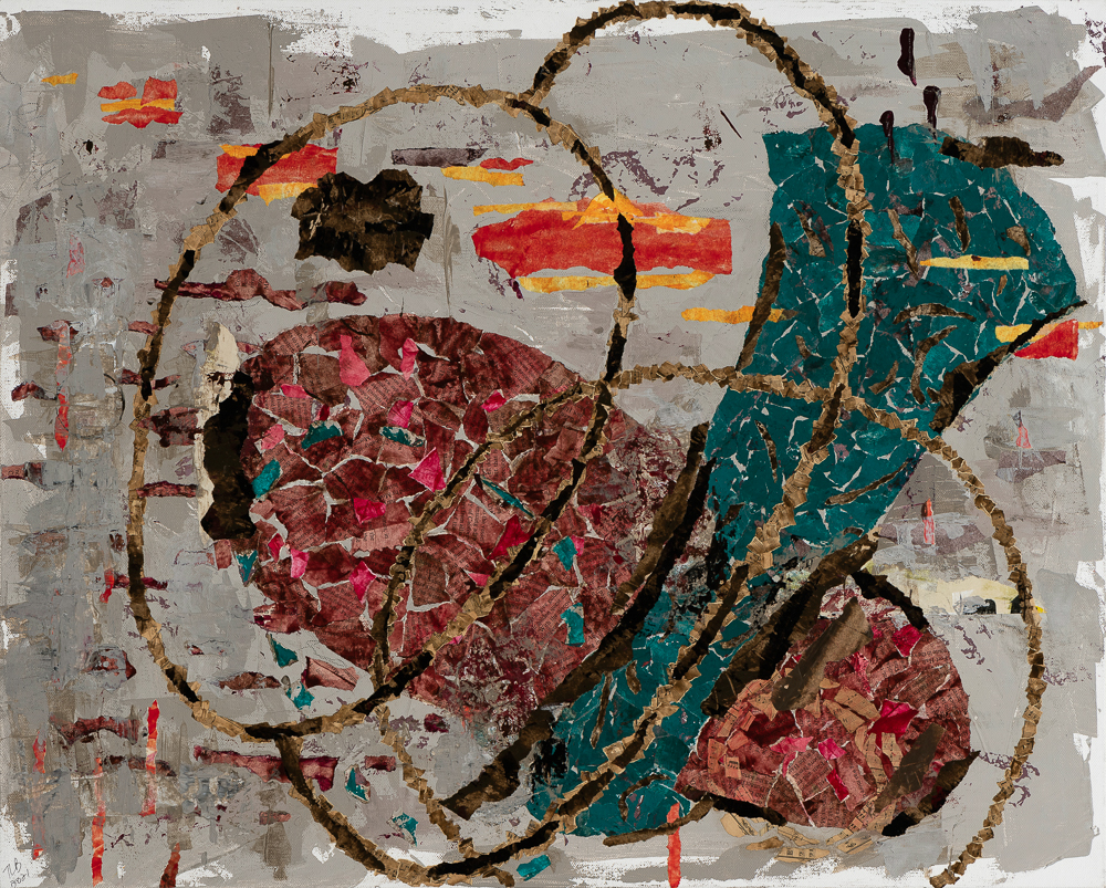 Picture of multi-colored collage