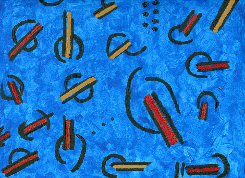 Picture of multi-colored collage