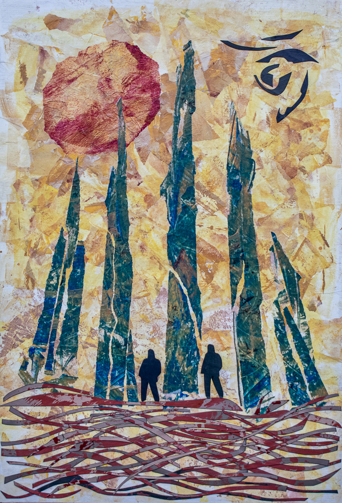 Picture of multi-colored collage