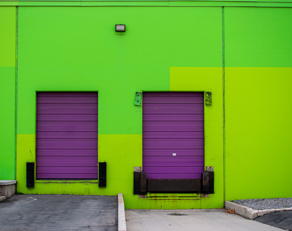 Picture of industrial building in bright colors