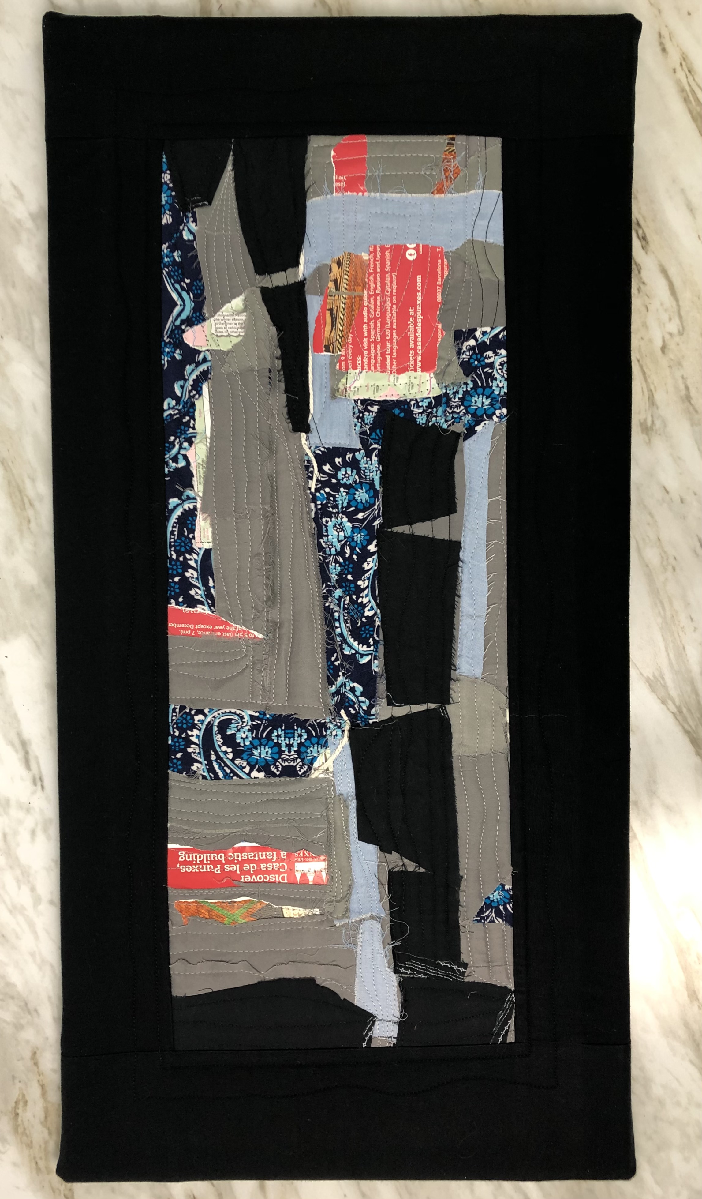 Picture of a fabric collage